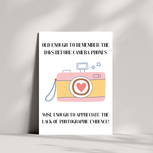 Old Enough – Nostalgic Birthday Card