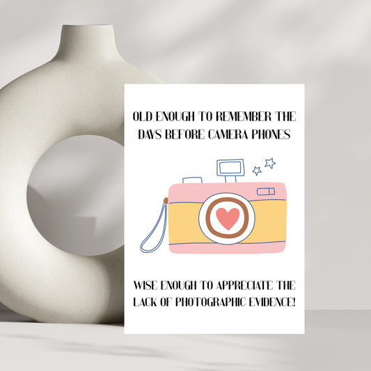 Old Enough – Nostalgic Birthday Card