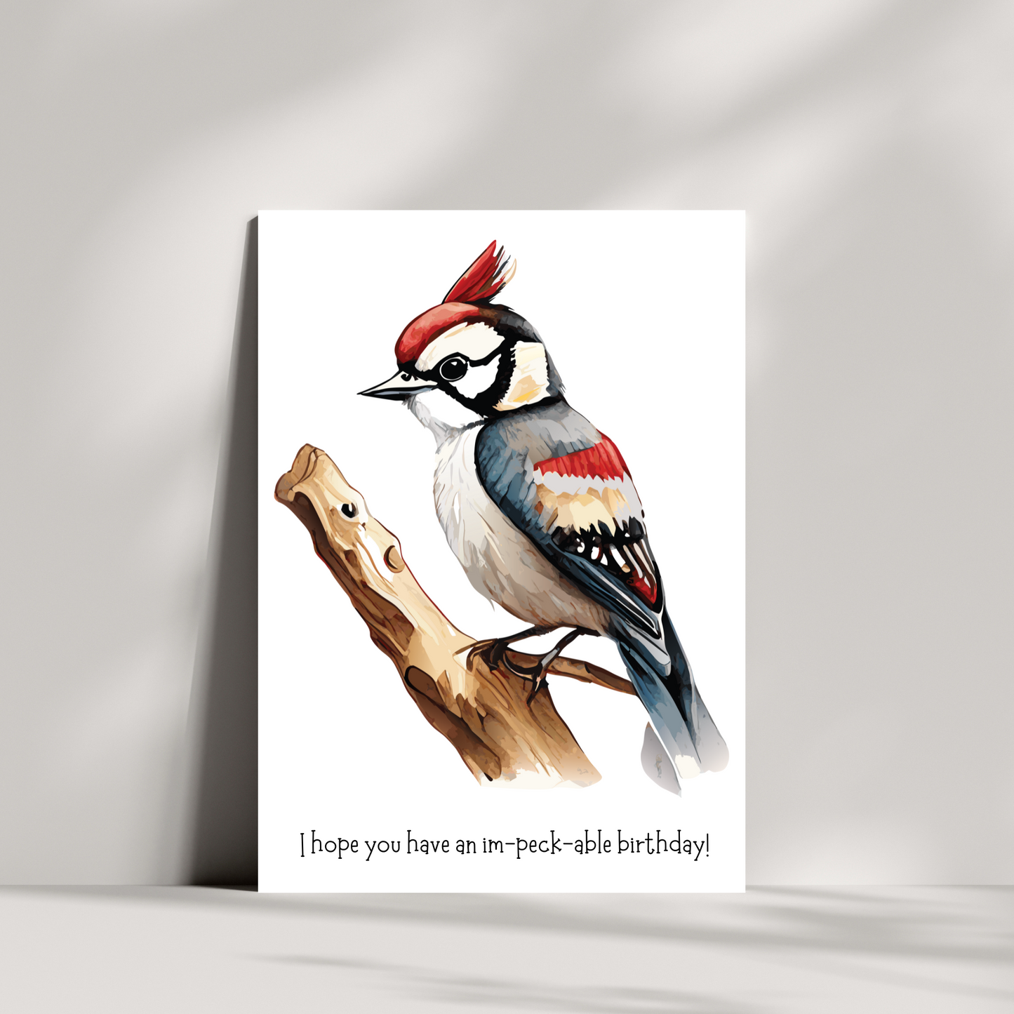 I hope you have an im-peck-able birthday! birthday card