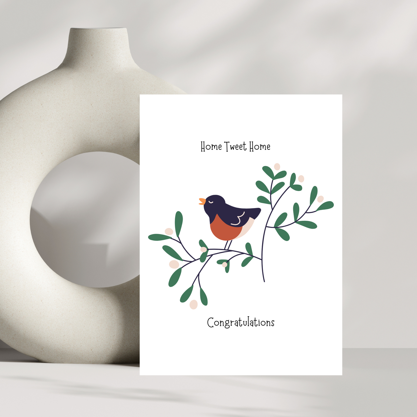 Home Tweet Home congratulations card