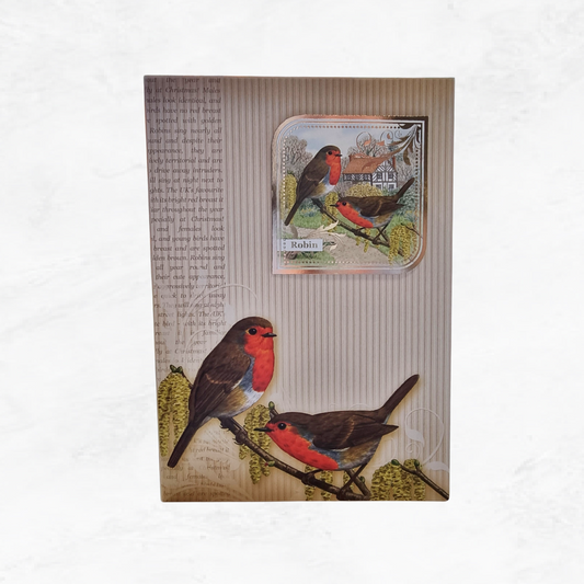 Robin greetings card