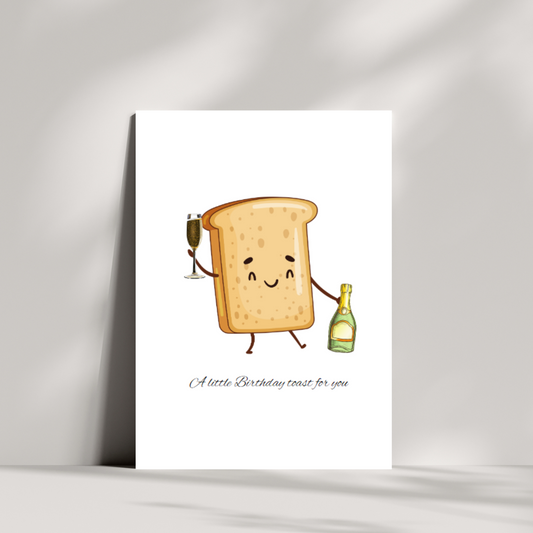 A little birthday toast to you - Happy birthday card