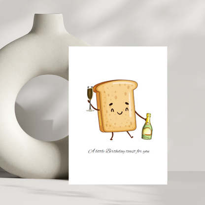 A little birthday toast to you - Happy birthday card