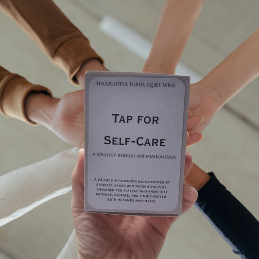 Tap for Self-Care Affirmation Deck | Strategy-Inspired Self Care Cards | Thoughtful Mental Health Gift | Calm Daily Reminders