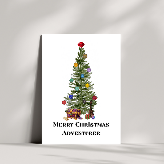 Merry Christmas adventurer Christmas card
