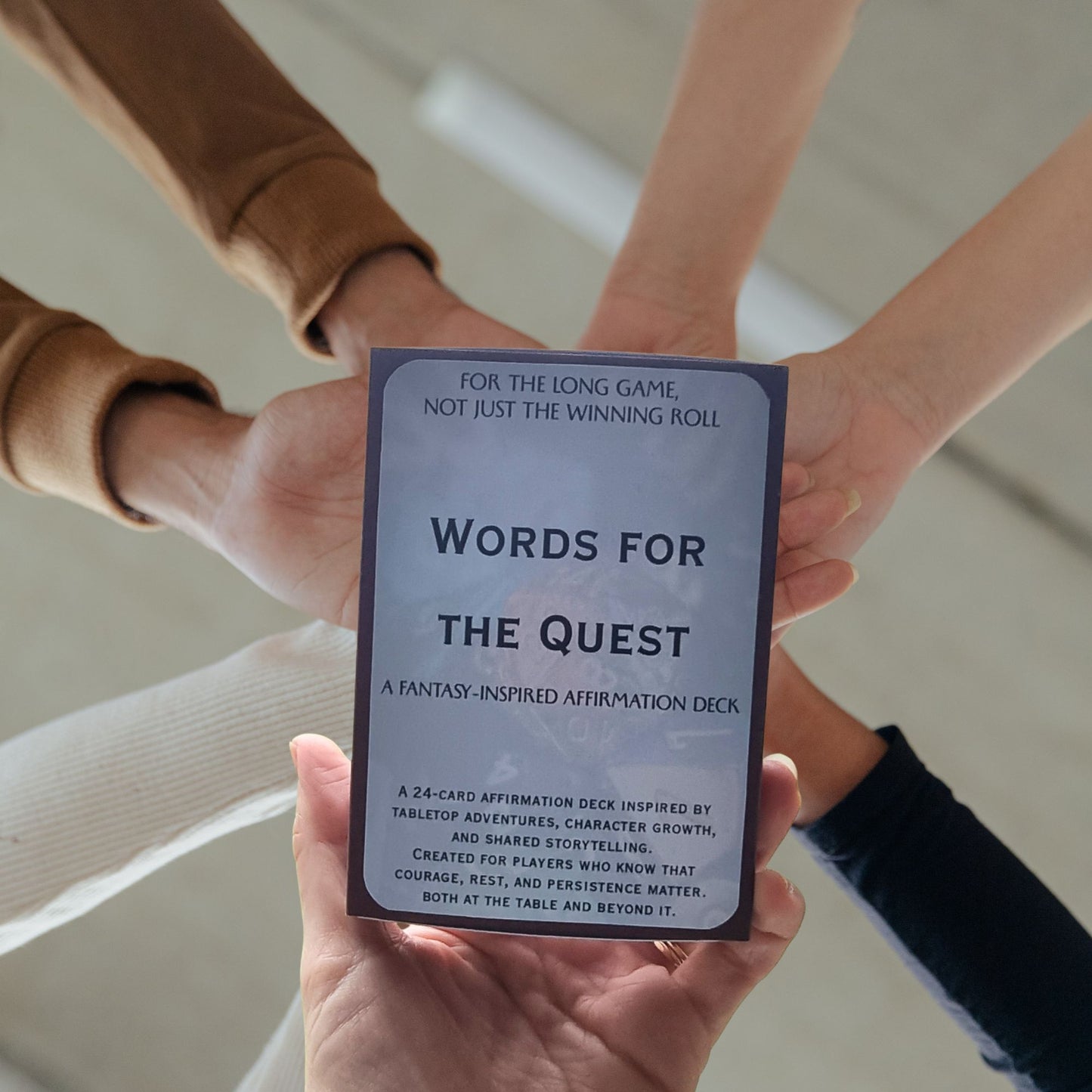 Words for the Quest Affirmation Deck | Fantasy-Inspired Encouragement Cards | Tabletop & Storytelling Gift | Motivation for Long Journeys