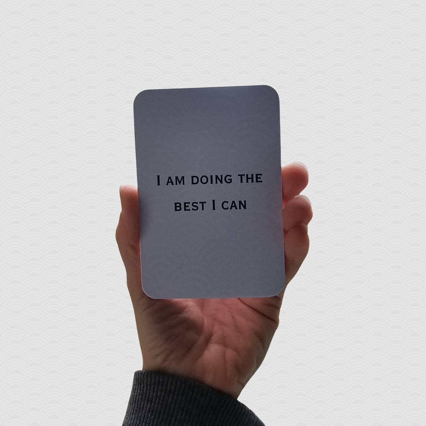 Hold Steady Affirmation Deck | Grounding Self Care Cards | Anxiety & Calm Support | Minimal Daily Affirmations