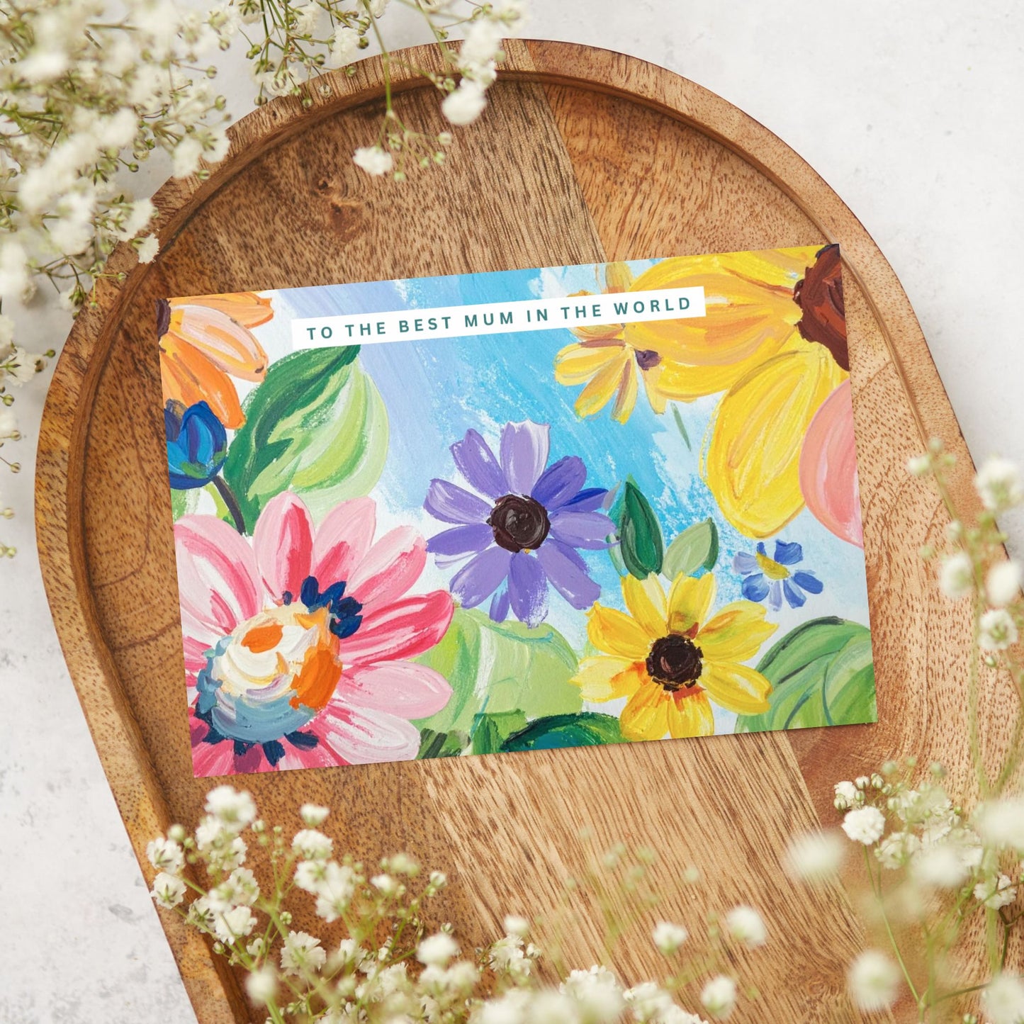 Floral Mum Greeting Card: Mother's Day, Special Occasion