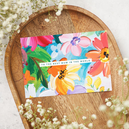Floral Mum Greeting Card: Mother's Day, Special Occasion