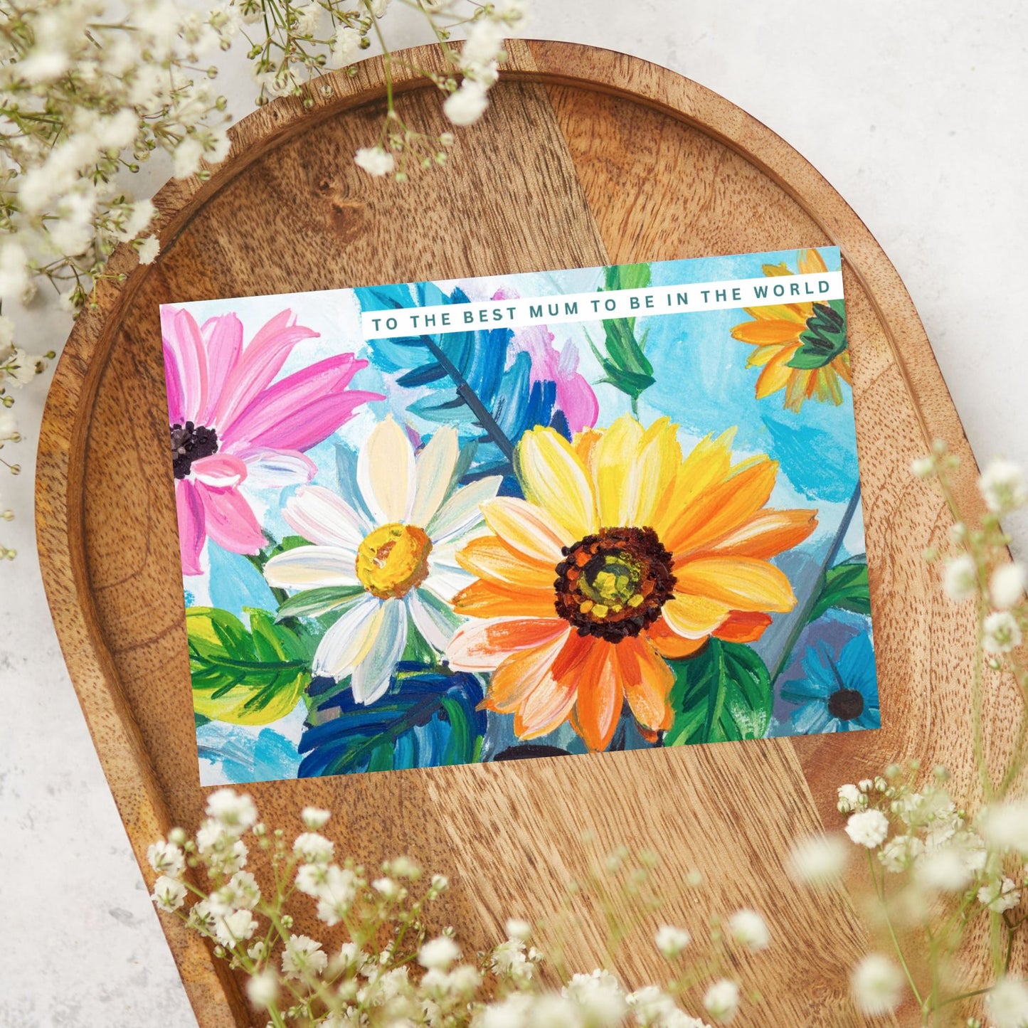 Mum To Be Card | Floral A5 Greeting Card