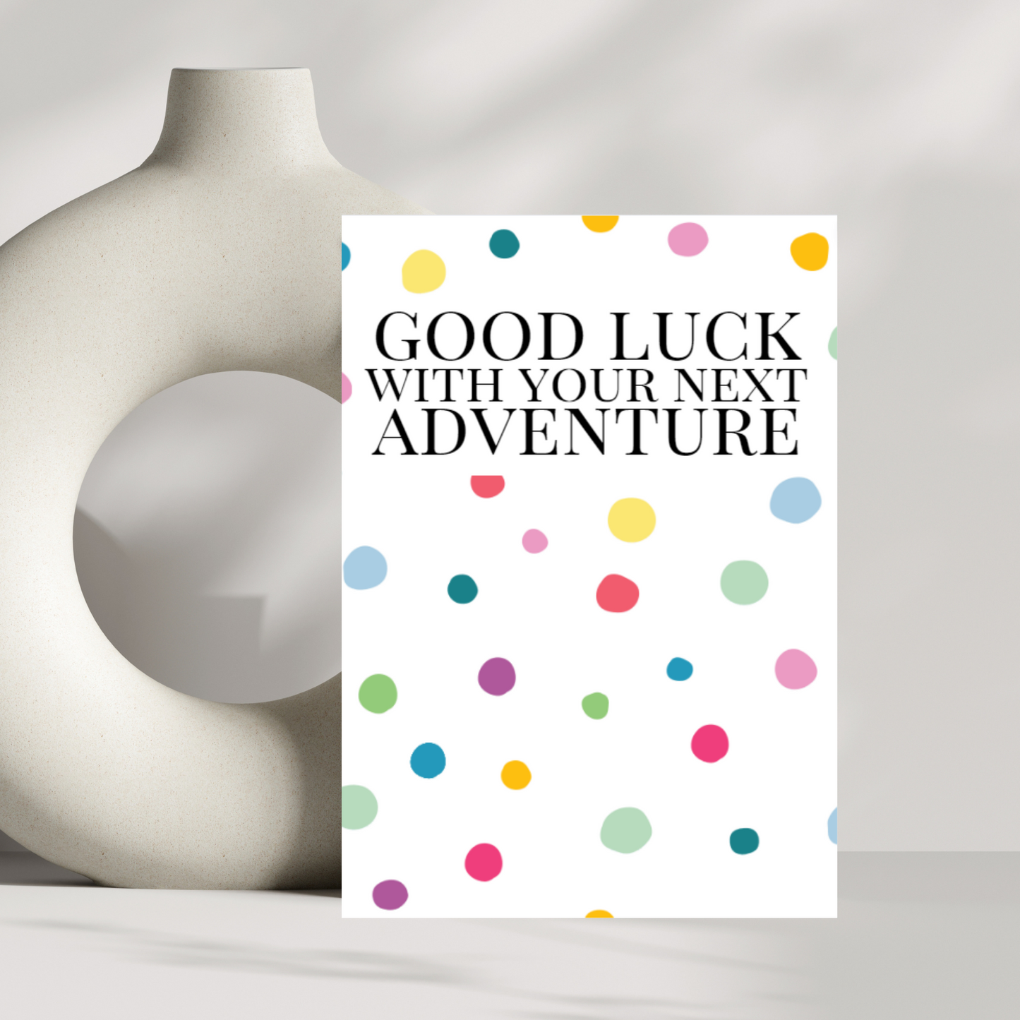 Good luck with your next adventure new job card