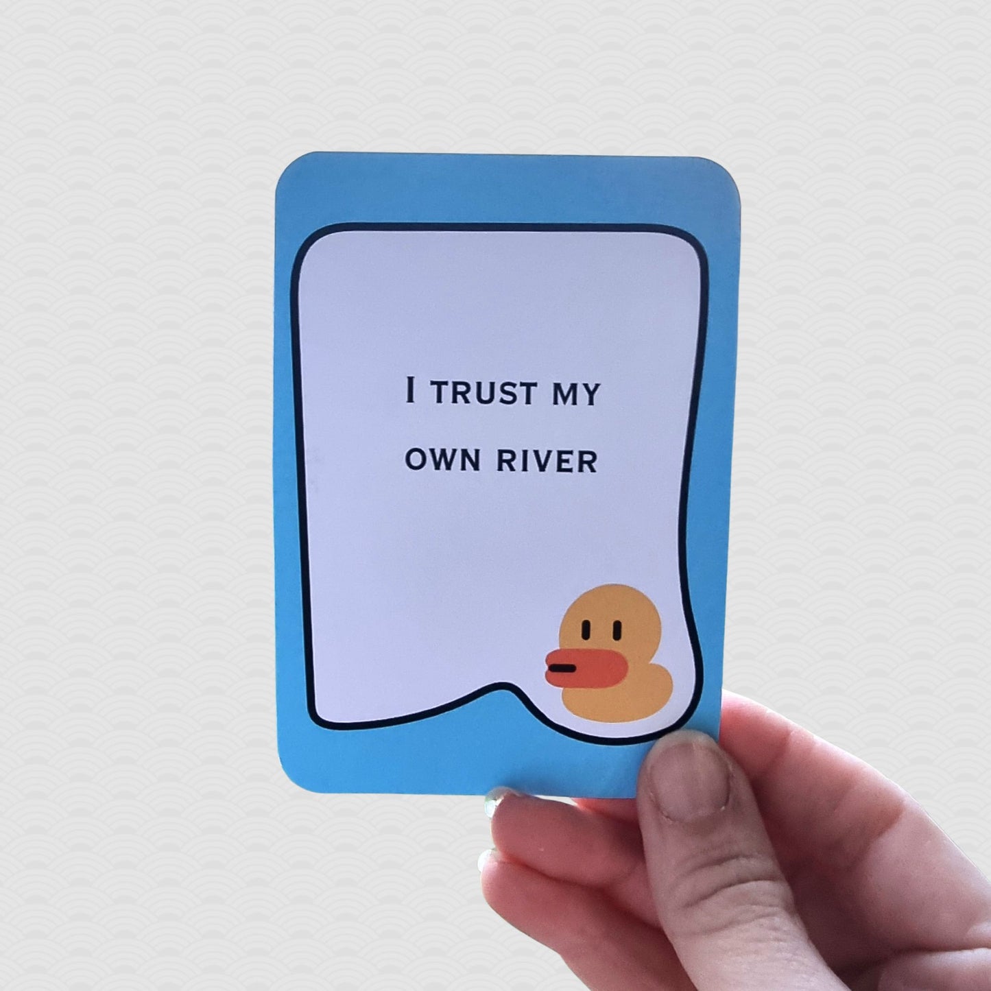 Follow Your Own River Affirmation Deck | Funny Encouragement Cards | Duck-Themed Gift | Playful Self Confidence Deck