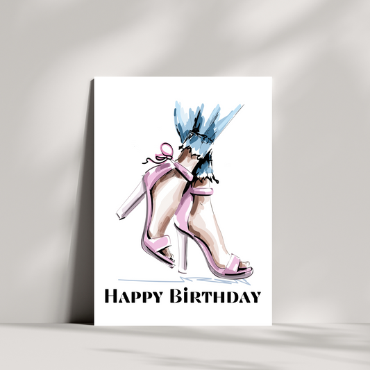 The shoes birthday card