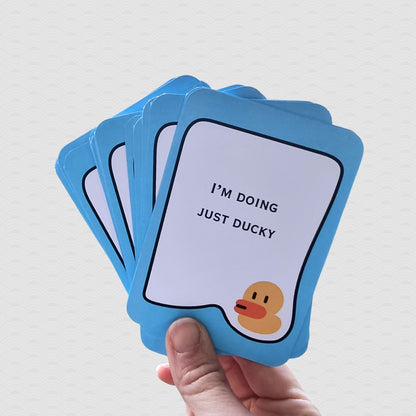 Follow Your Own River Affirmation Deck | Funny Encouragement Cards | Duck-Themed Gift | Playful Self Confidence Deck