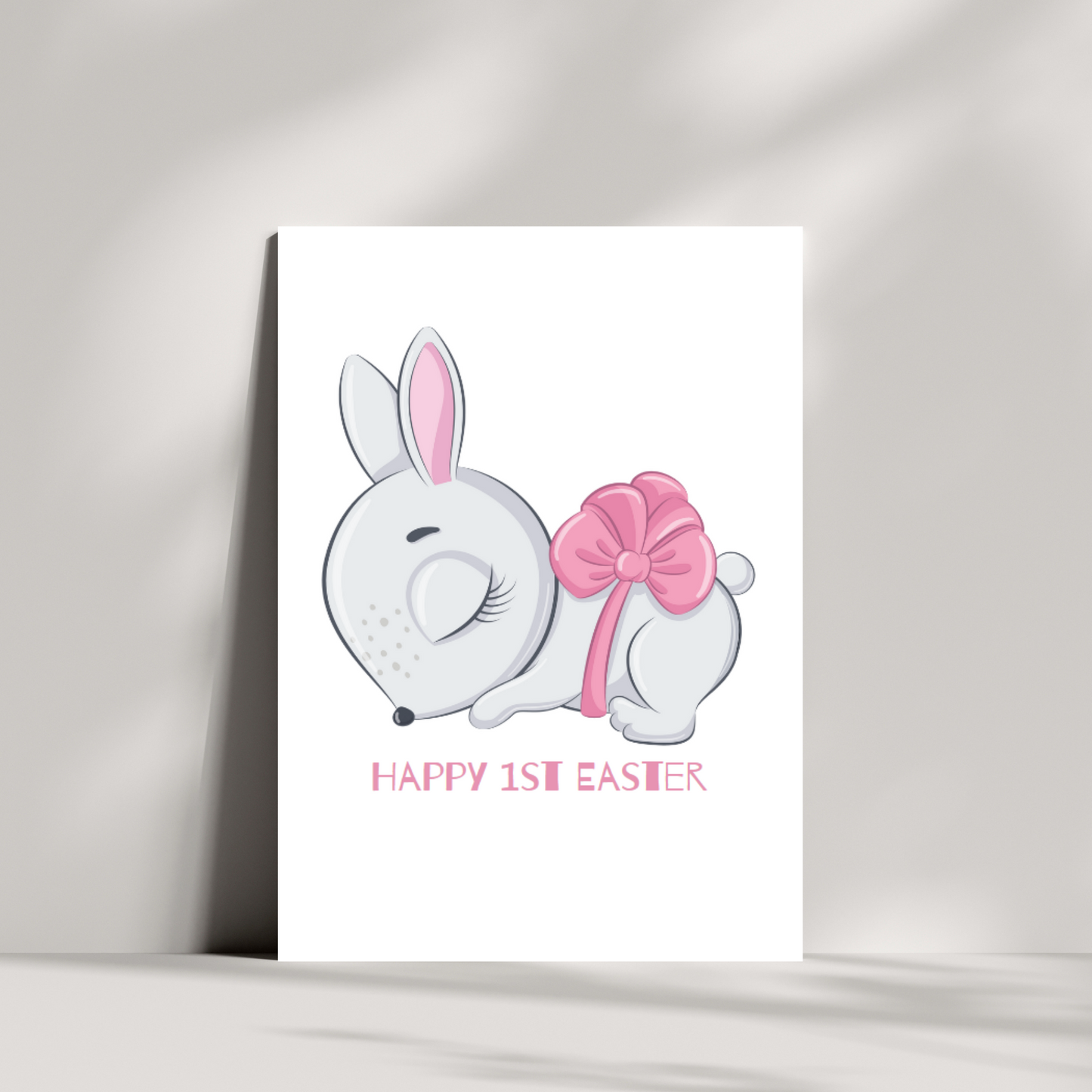 Happy 1st Easter bunny Card - boy or girl bunny