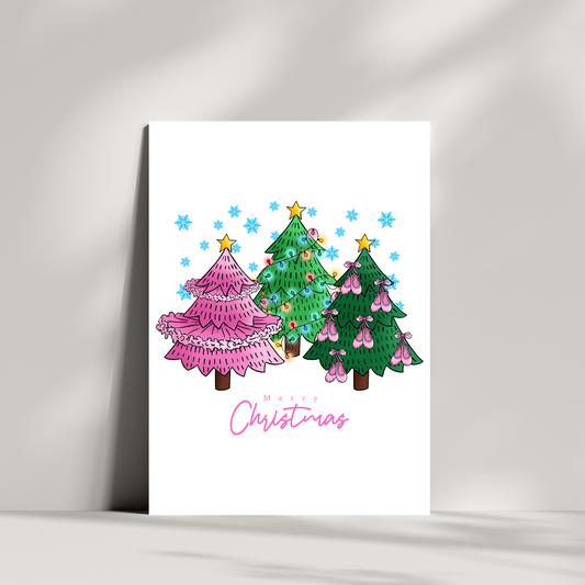 Ballet Christmas tree Christmas card