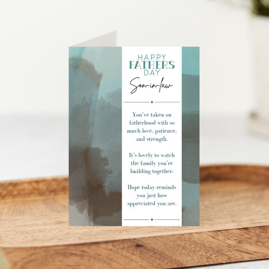 Happy Father’s Day Son In Law Card | Thoughtful Family Card